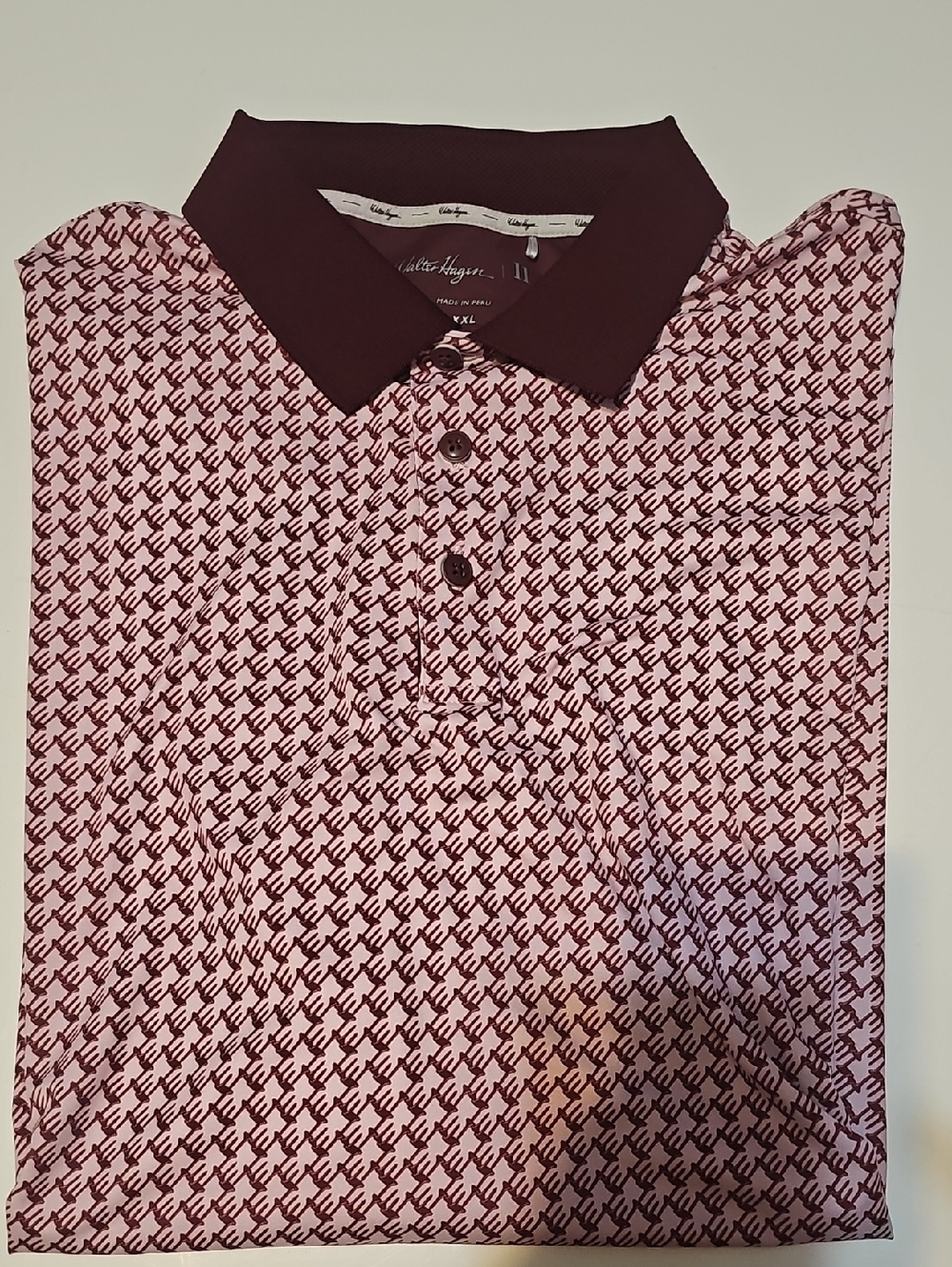 Walter‎ Hagen Polo Golf Shirt Men's XXL  Maroon